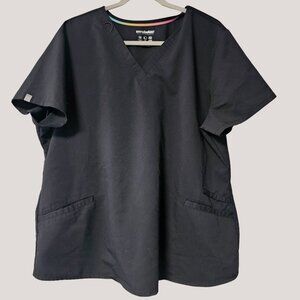 Scrubstar Black Scrub Top XL/XG